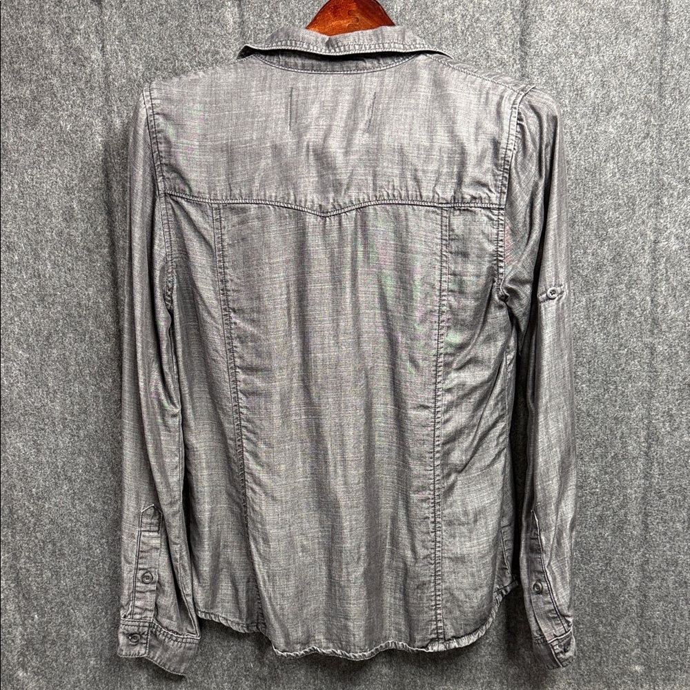 Bella Dahl Charcoal Button Down Shirt - Picture 3 of 7